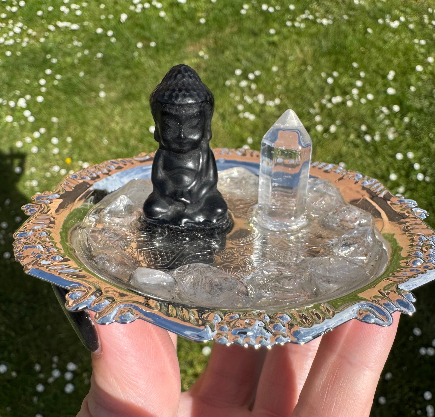 Stillness & Clarity – Mini Altar Tray 🌙✨