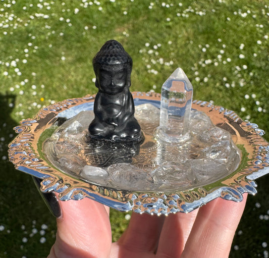 Stillness & Clarity – Mini Altar Tray 🌙✨