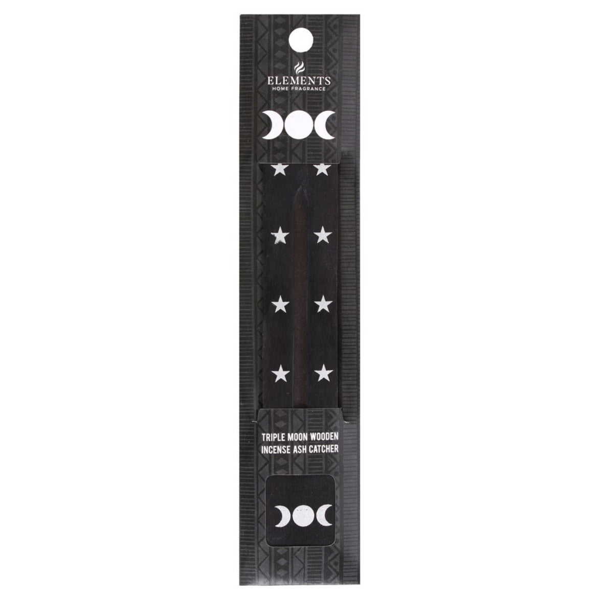 Triple Moon Wooden Incense Ash Catcher