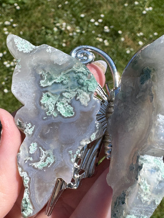 Moss Agate Butterfly