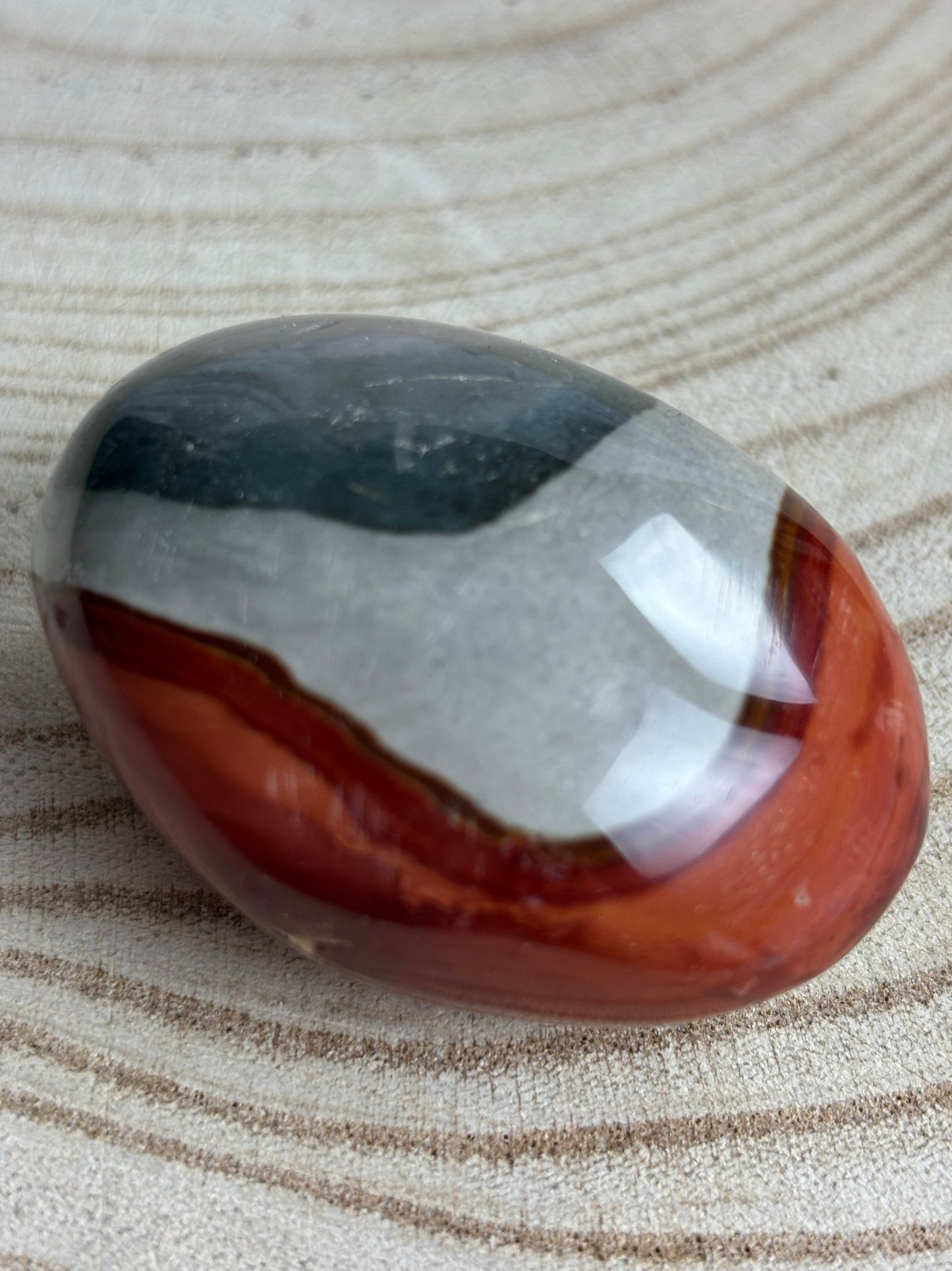 Polychrome Jasper Palm Stone