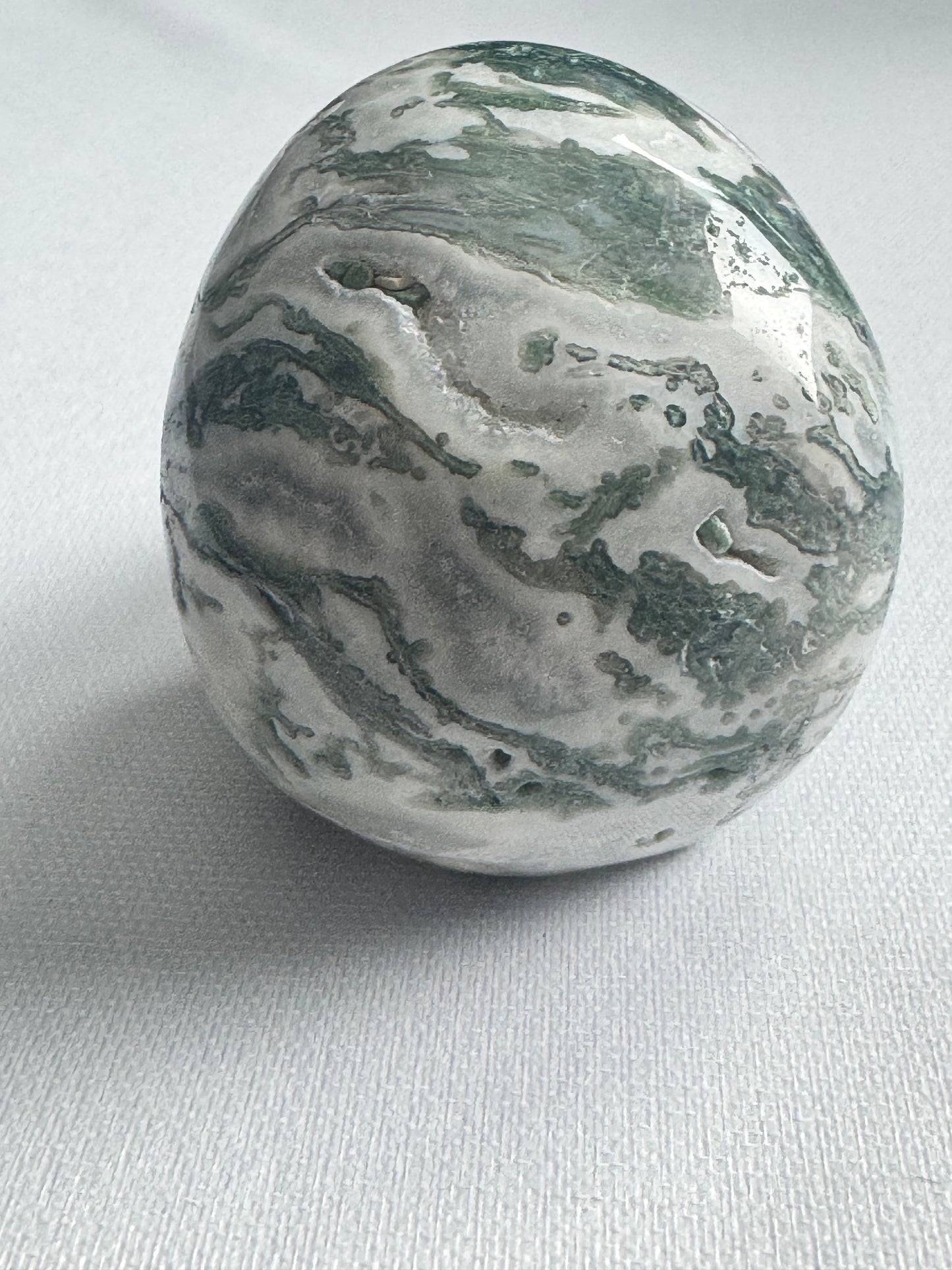 Moss Agate Skull
