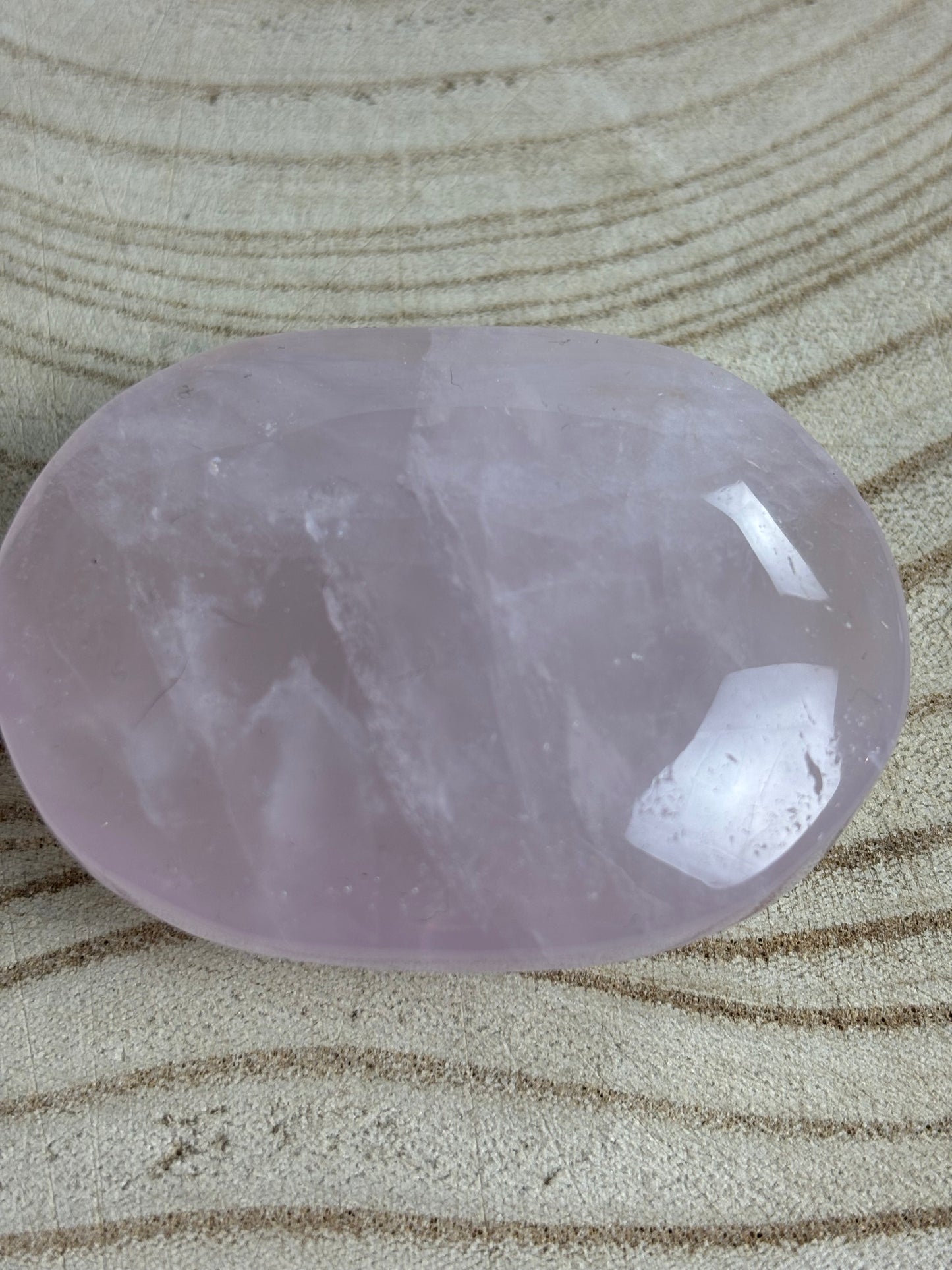 Rose Quartz Palm Stone