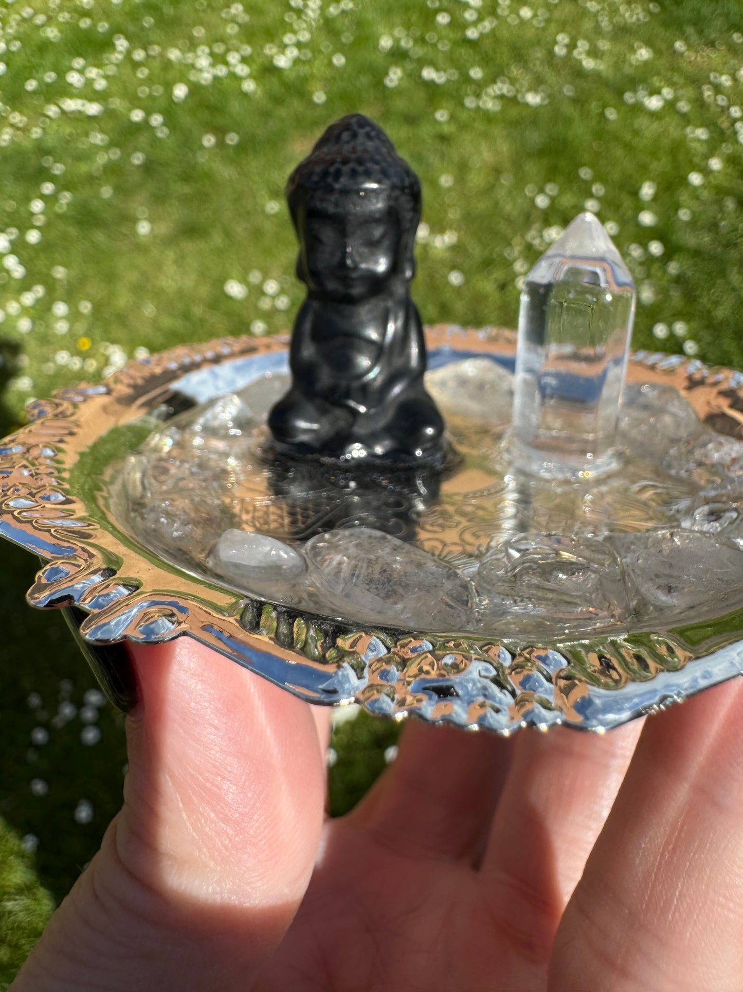 Stillness & Clarity – Mini Altar Tray 🌙✨