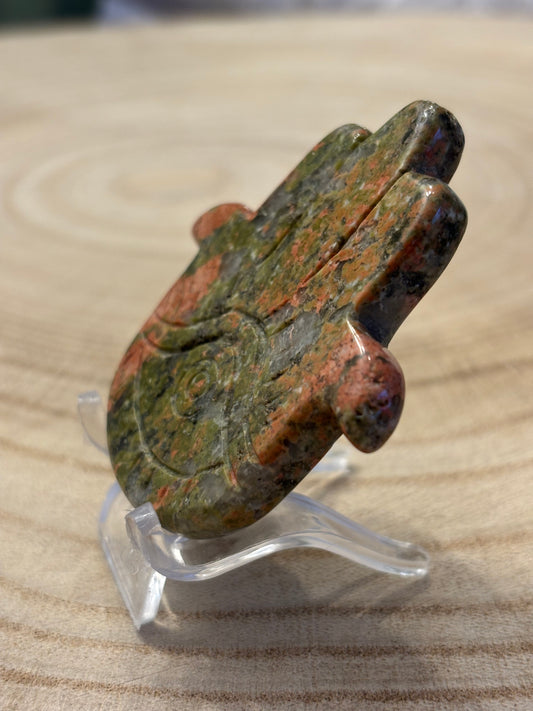 Unakite Hamsa Hand