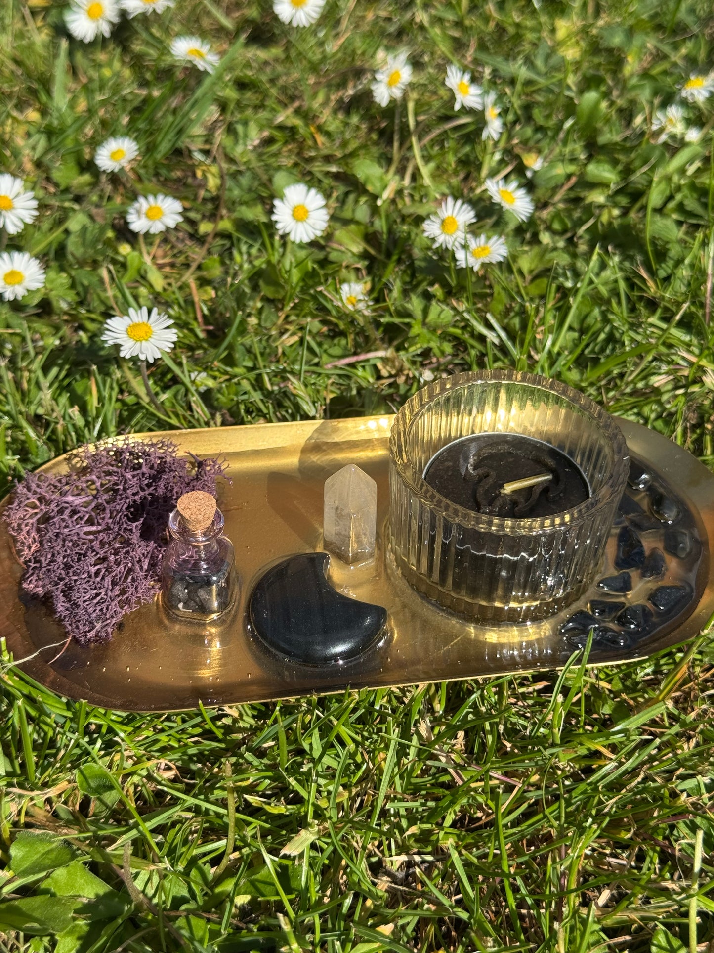 Moonlit Boundaries – Mini Altar Tray 🌙✨
