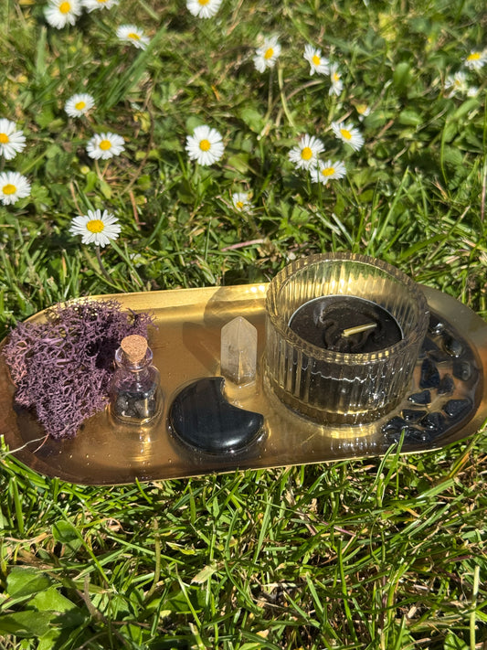 Moonlit Boundaries – Mini Altar Tray 🌙✨
