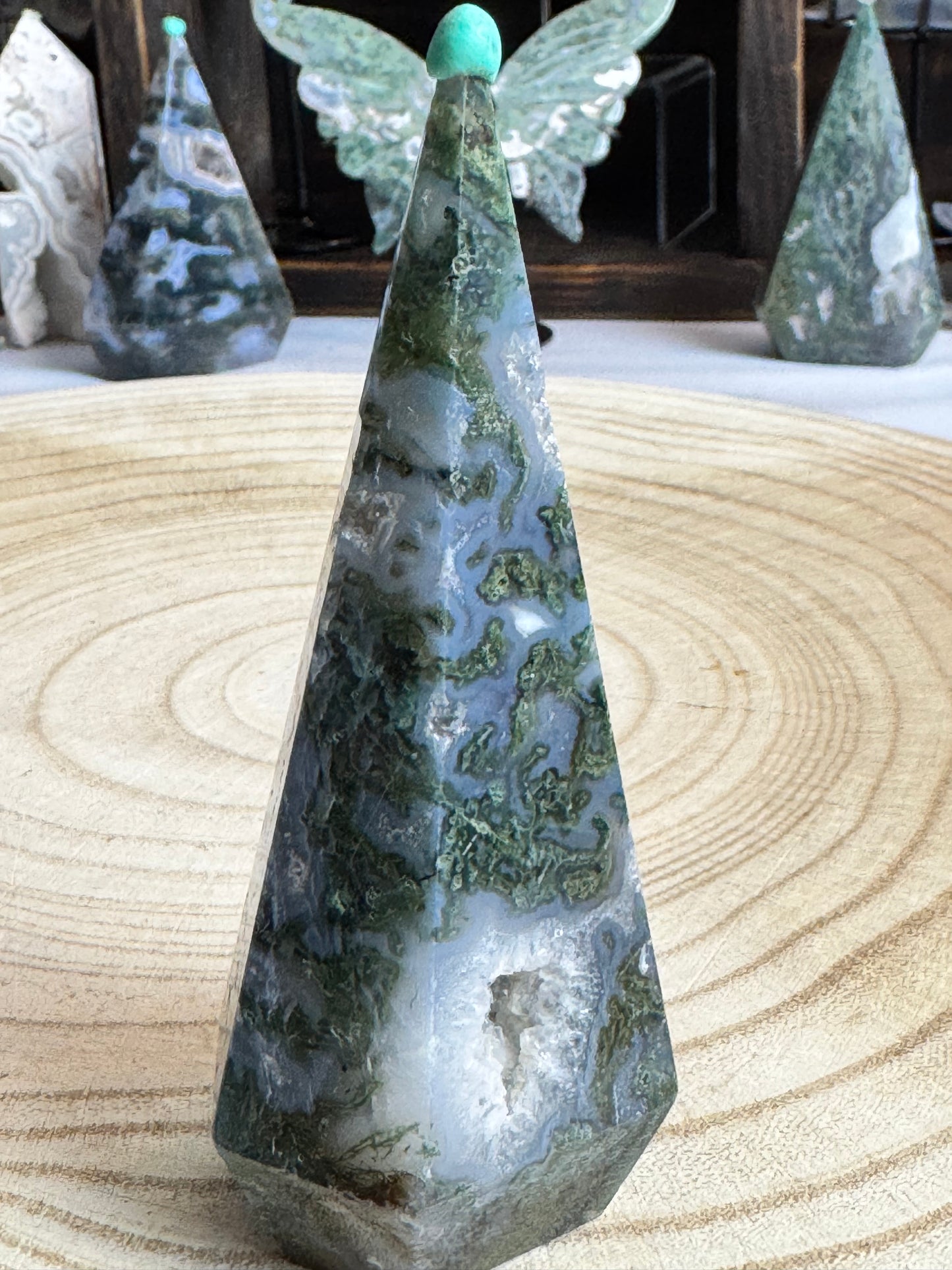 Moss Agate Diamond