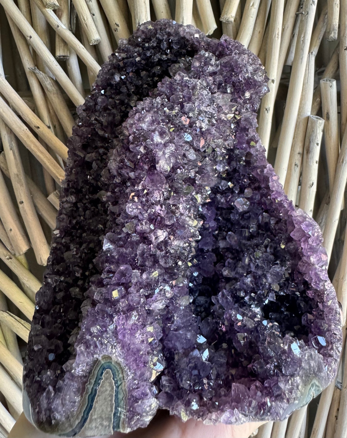 Rainbow Amethyst Cut Base Cluster