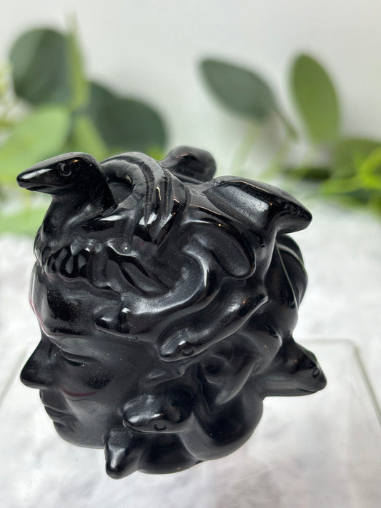 Black Obsidian Medusa