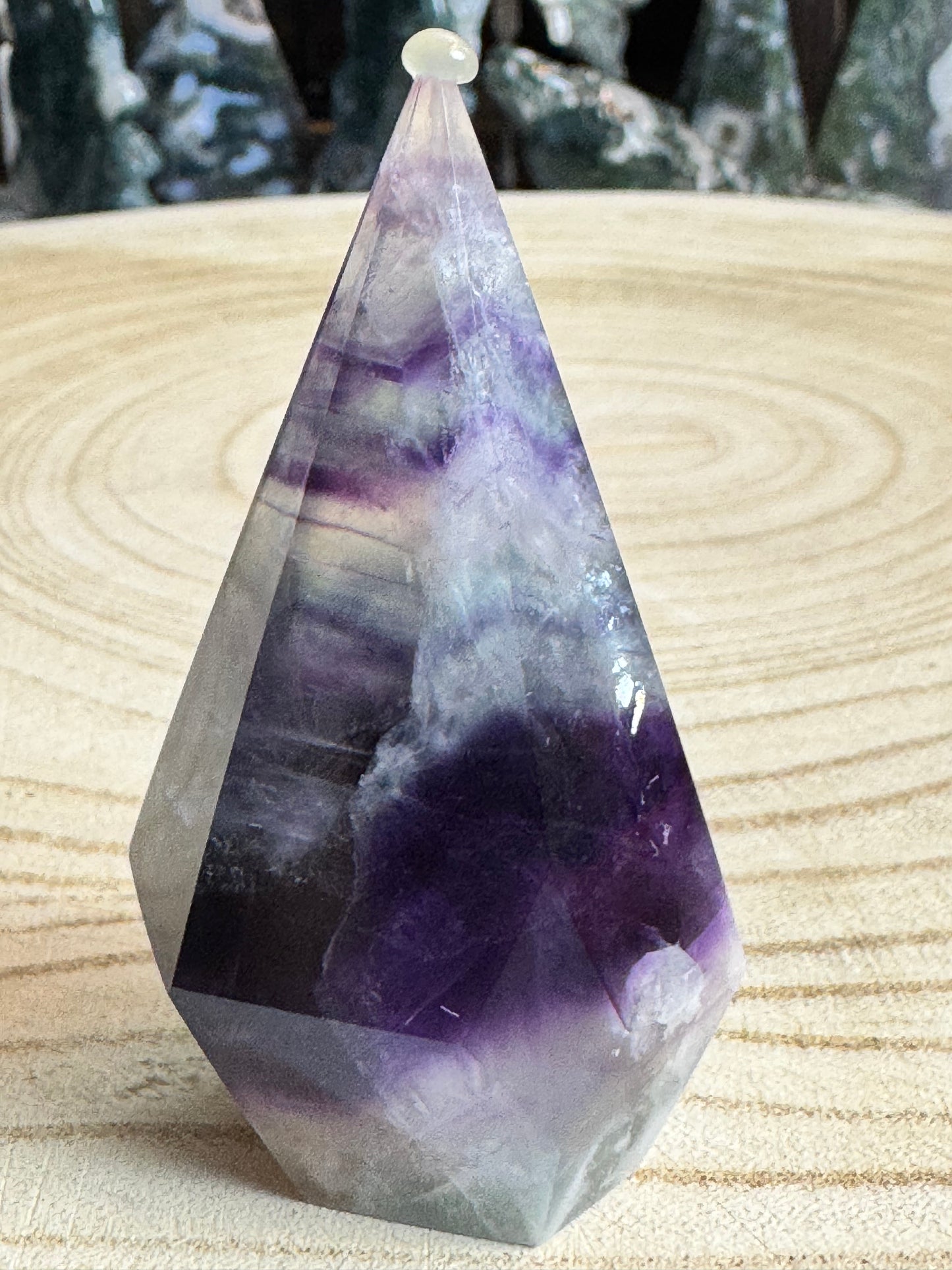 Feather Fluorite Diamond