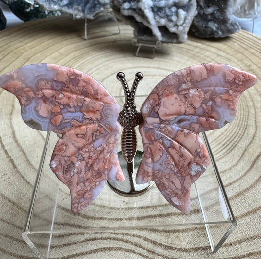 Pink Agate butterfly