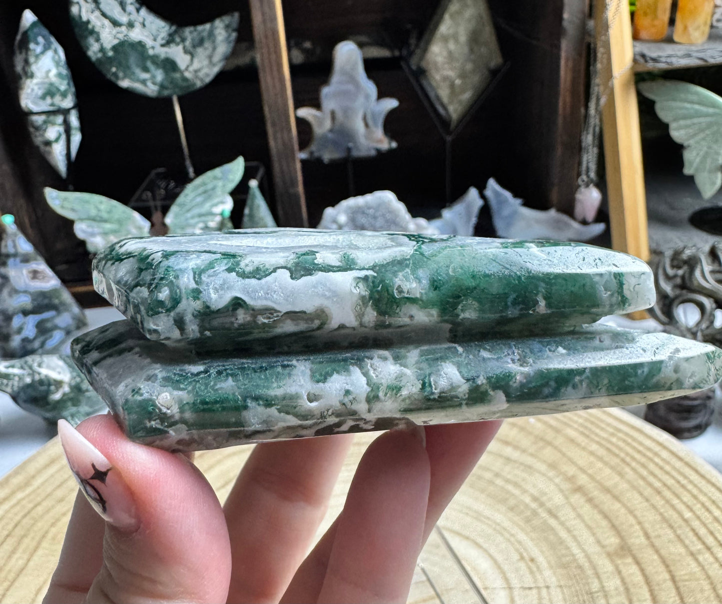 Moss Agate diamond