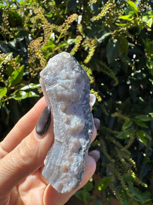 Grey Druzy Chalcedony Cluster