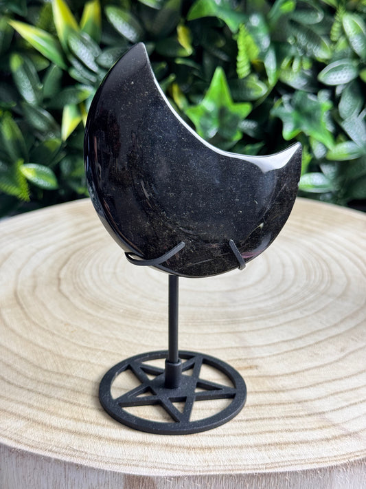 Gold Sheen Obsidian Moon