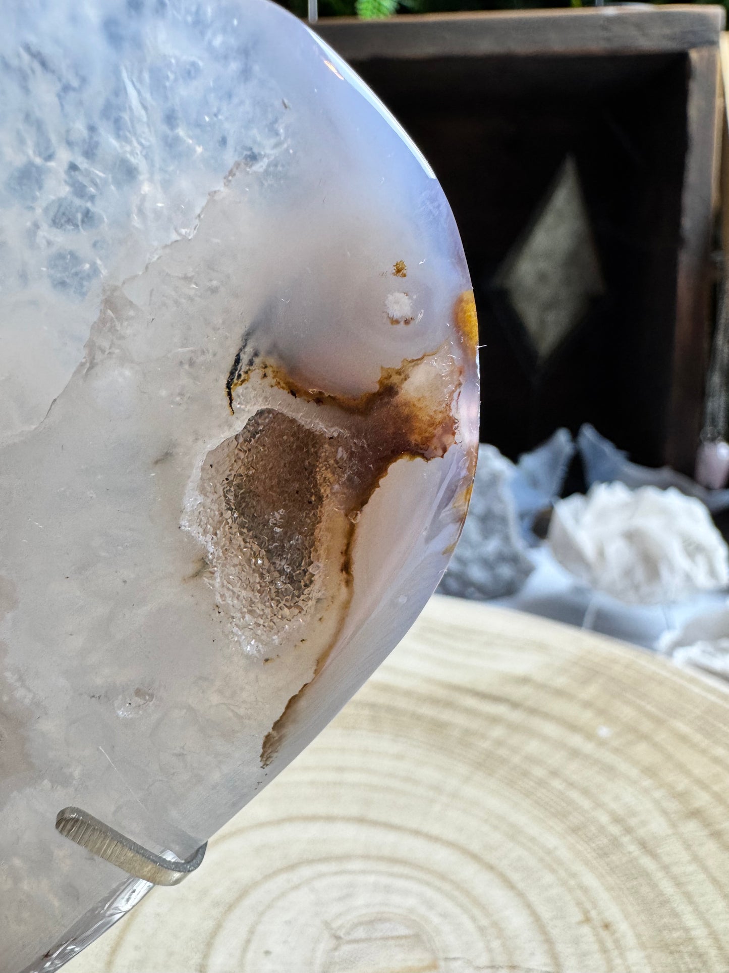 Druzy Agate Heart
