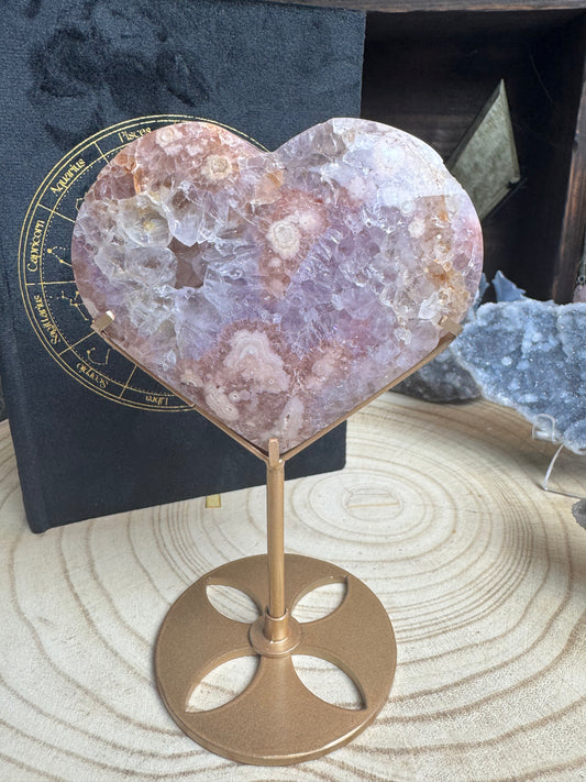 Pink Amethyst Heart