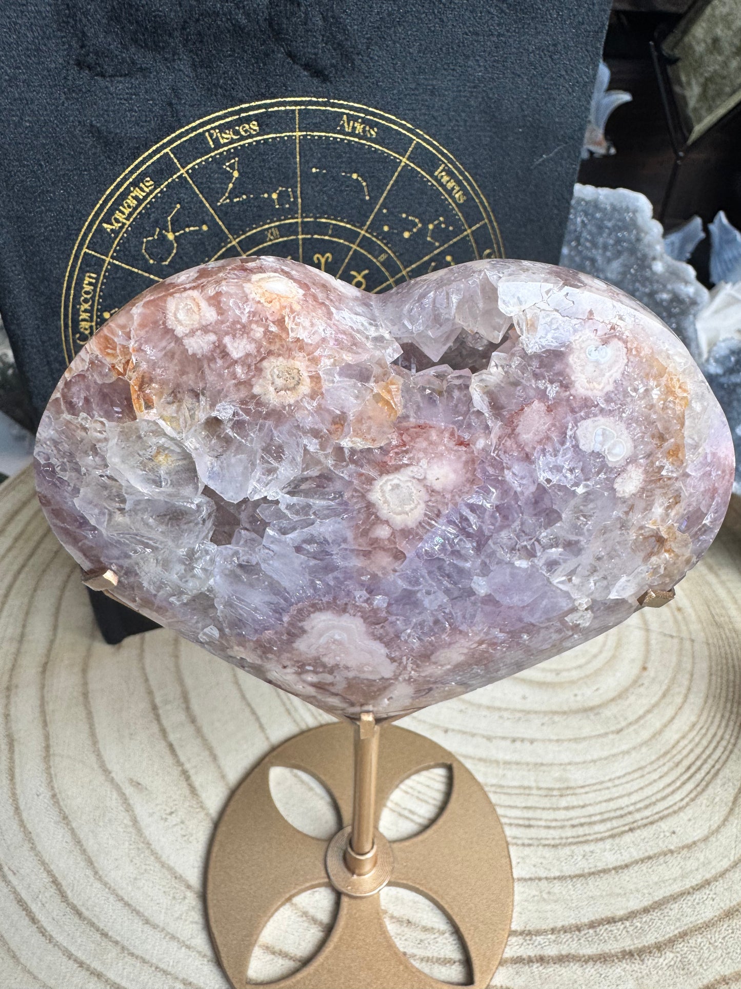 Pink Amethyst Heart