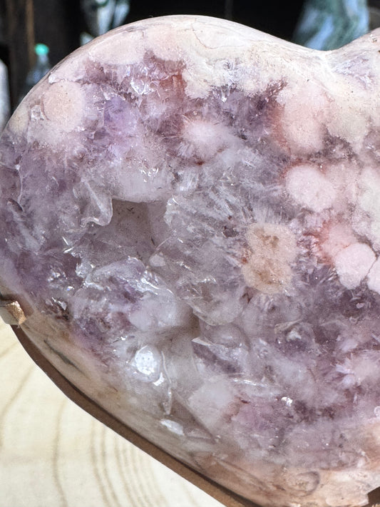 Pink Amethyst Heart