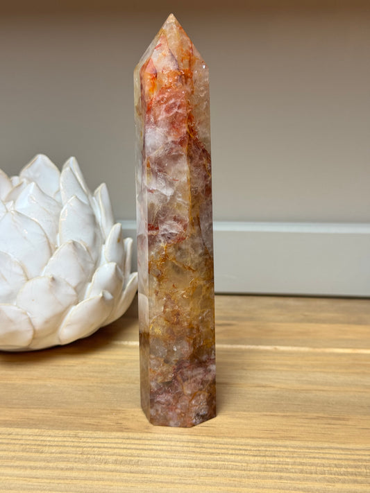 Fire Quartz Tower 18cm