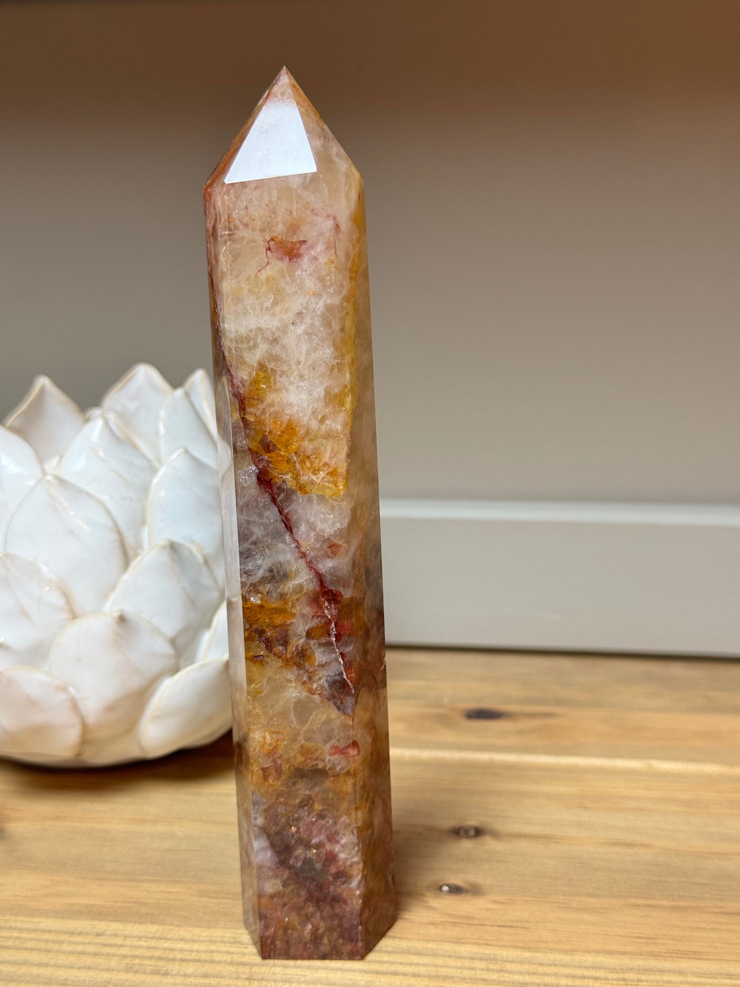 Fire Quartz Tower 18cm