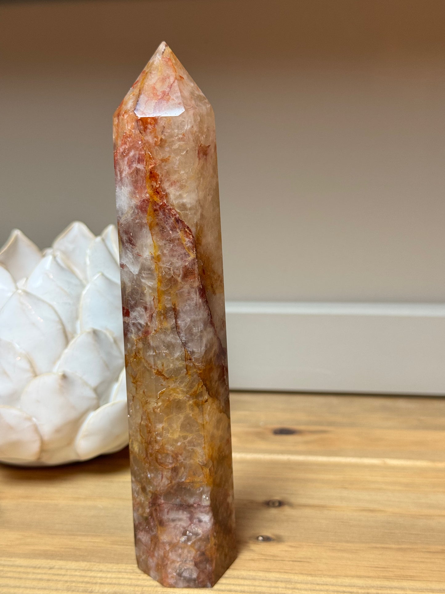 Fire Quartz Tower 18cm