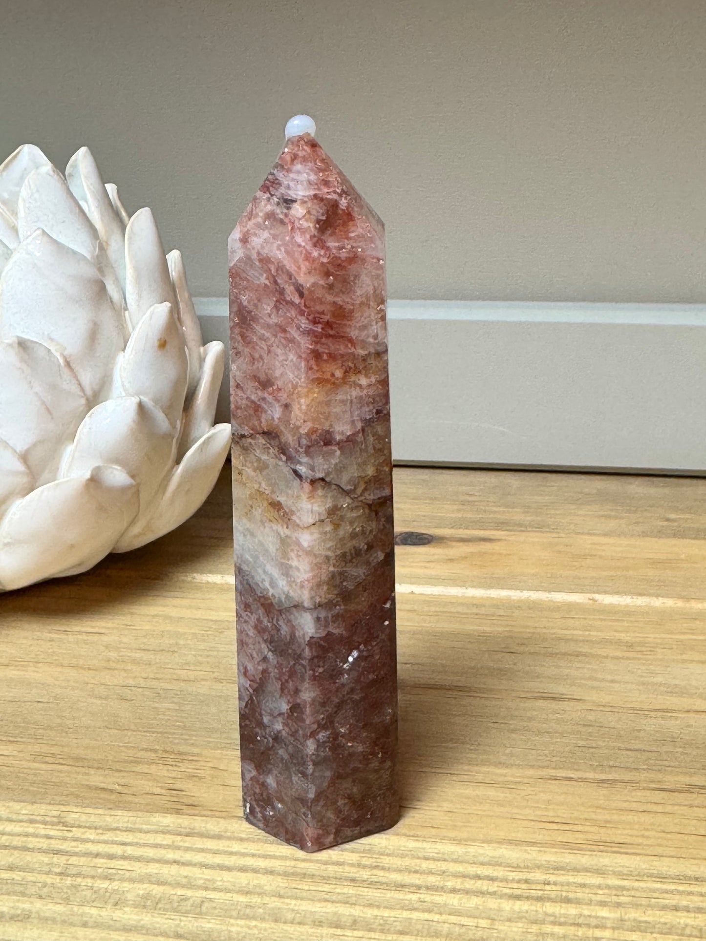 Fire Quartz Tower 12cm
