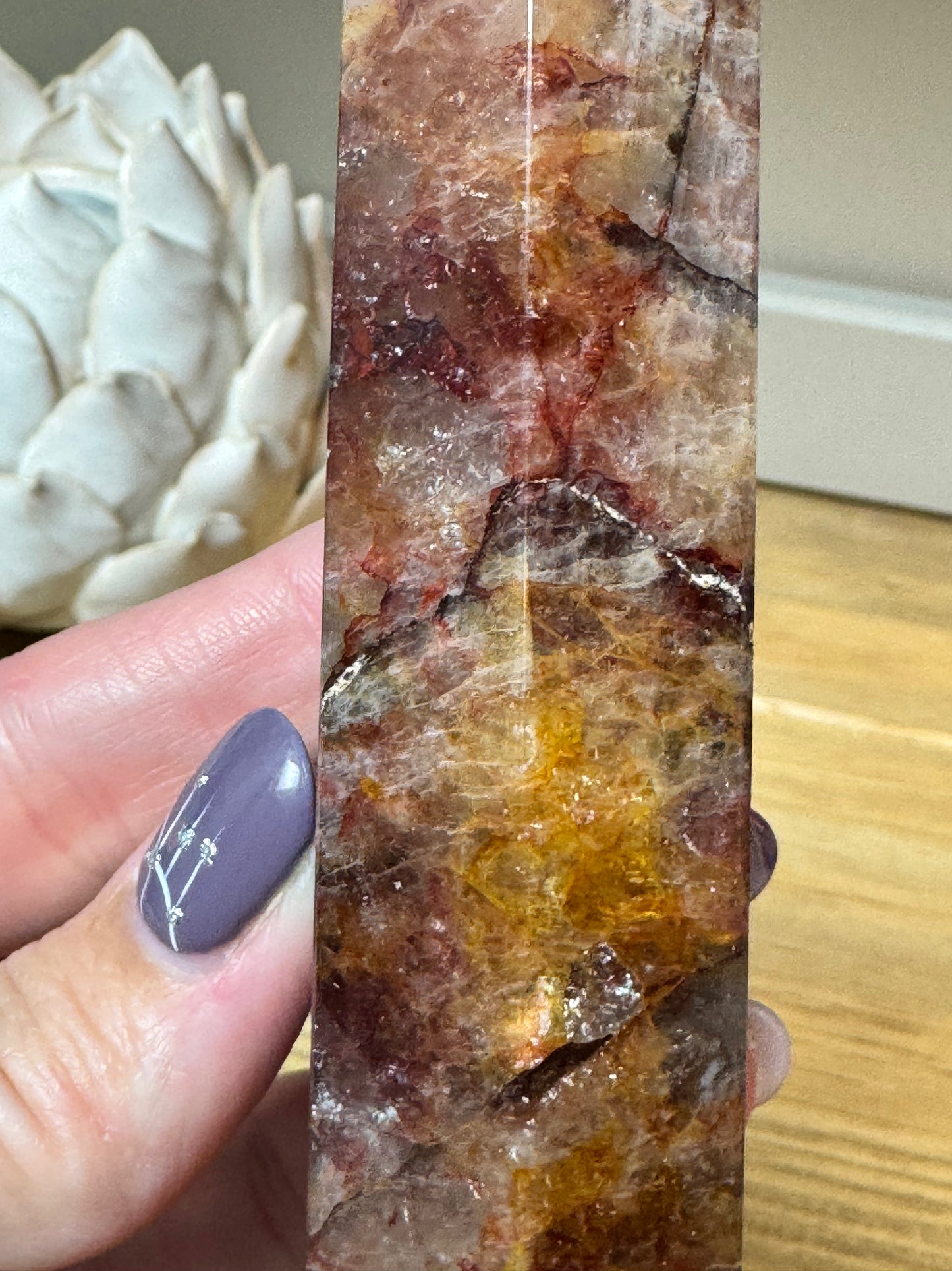 Fire Quartz Tower 12cm