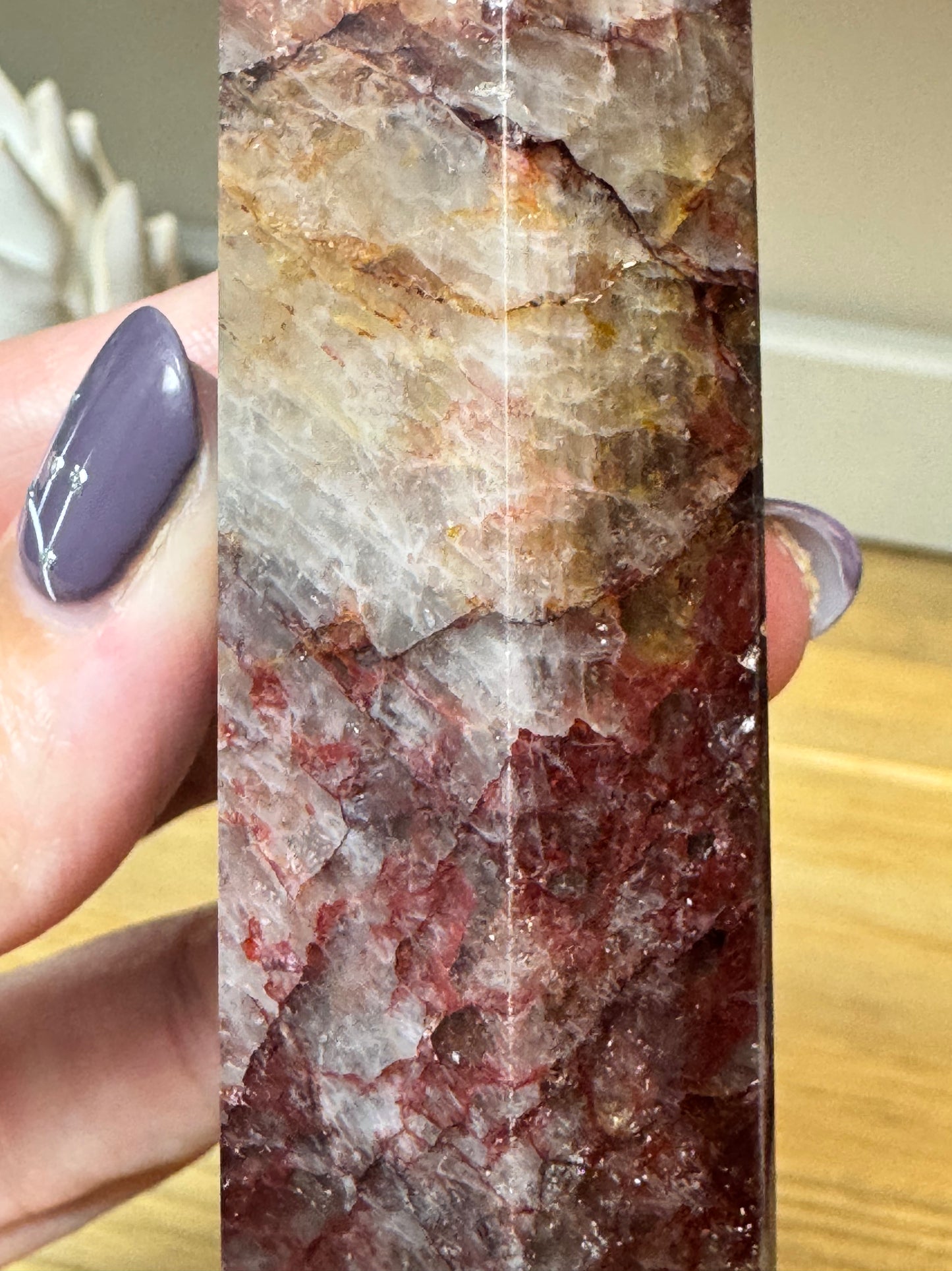 Fire Quartz Tower 12cm