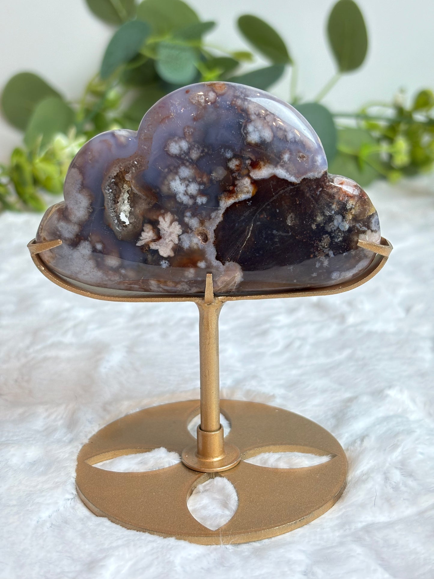 Blue Flower Agate Cloud