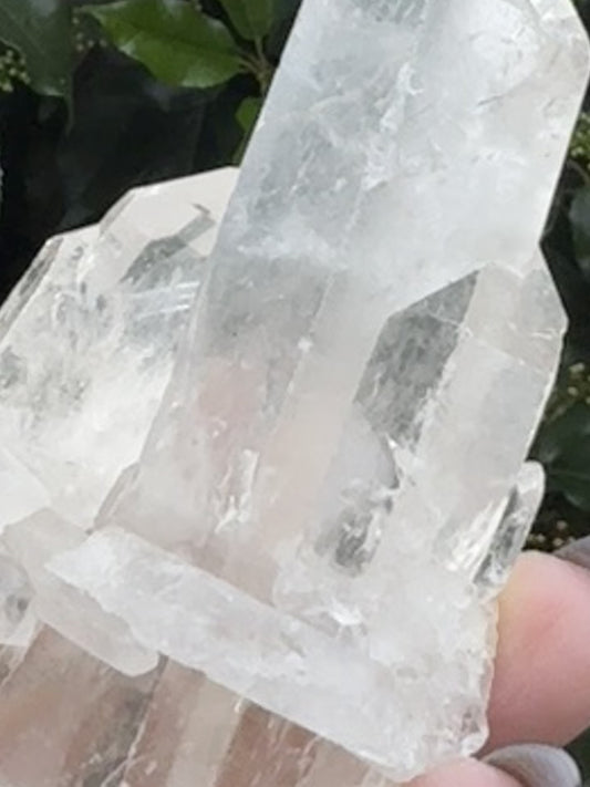 Clear quartz raw cluster